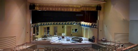 Photo of 
				Laird Theatre stage from audience center